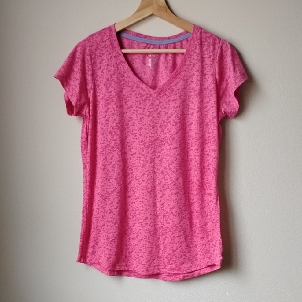 Laviva Sports Pink V-Neck Women's Top